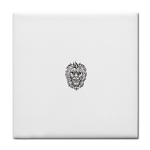 lion15298 Tile Coaster from ArtsNow.com Front
