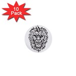 lion15298 1  Mini Button (10 pack) 