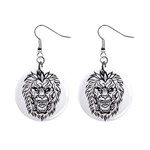 lion15298 1  Button Earrings