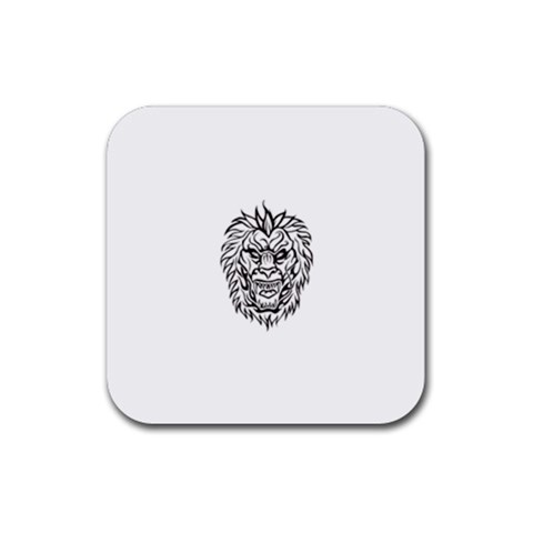 lion15298 Rubber Coaster (Square) from ArtsNow.com Front