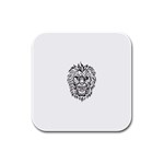 lion15298 Rubber Square Coaster (4 pack)