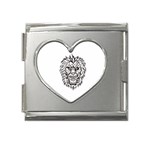 lion15298 Mega Link Heart Italian Charm (18mm)