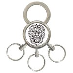 lion15298 3-Ring Key Chain
