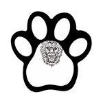 lion15298 Magnet (Paw Print)
