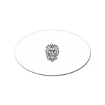 lion15298 Sticker Oval (100 pack)