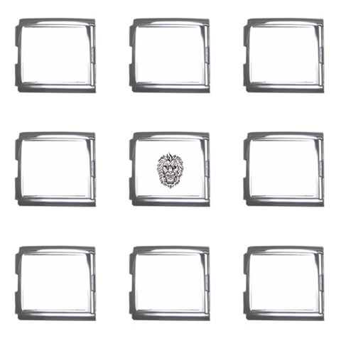 lion15298 Mega Link Italian Charm (9 pack) from ArtsNow.com Front