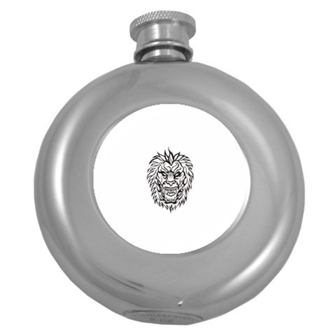 lion15298 Hip Flask (5 oz) from ArtsNow.com Front