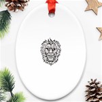 lion15298 Oval Ornament (Two Sides)