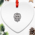 lion15298 Heart Ornament (Two Sides)