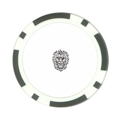 lion15298 Poker Chip Card Guard from ArtsNow.com Front