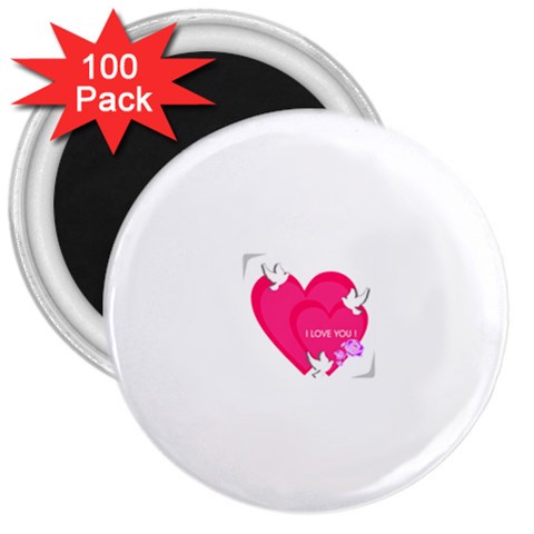 heart9453 3  Magnet (100 pack) from ArtsNow.com Front