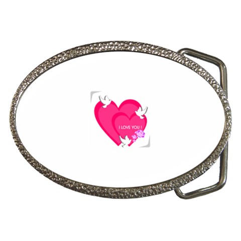 heart9453 Belt Buckle from ArtsNow.com Front