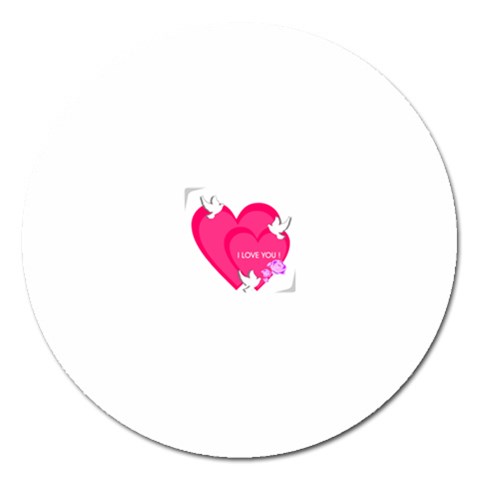 heart9453 Magnet 5  (Round) from ArtsNow.com Front