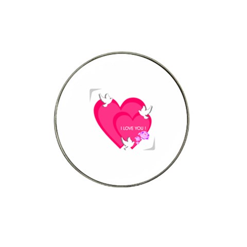 heart9453 Hat Clip Ball Marker from ArtsNow.com Front