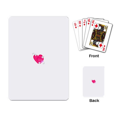 heart9453 Playing Cards Single Design from ArtsNow.com Back