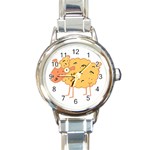 Funky sheep Round Italian Charm Watch