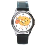 Funky sheep Round Metal Watch