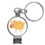 Funky sheep Nail Clippers Key Chain