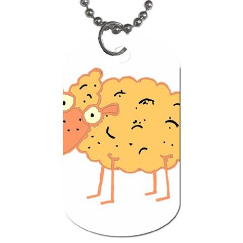 Funky sheep Dog Tag (One Side) from ArtsNow.com Front