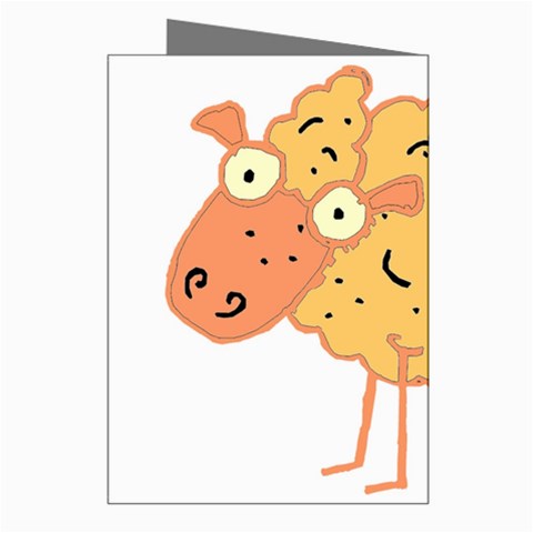 Funky sheep Greeting Cards (Pkg of 8) from ArtsNow.com Right