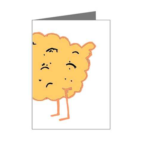 Funky sheep Mini Greeting Card from ArtsNow.com Left