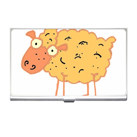 Funky sheep Business Card Holder from ArtsNow.com Front
