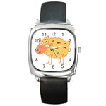 Funky sheep Square Metal Watch