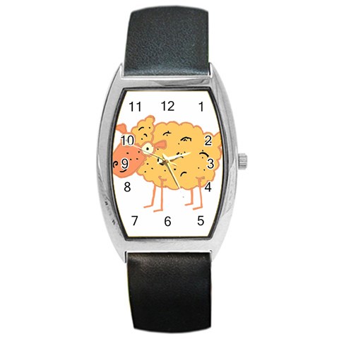 Funky sheep Barrel Style Metal Watch from ArtsNow.com Front