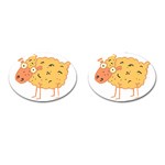 Funky sheep Cufflinks (Oval)