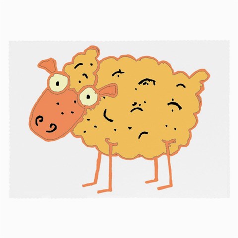 Funky sheep Glasses Cloth (Large) from ArtsNow.com Front