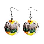 Flock 1  Button Earrings