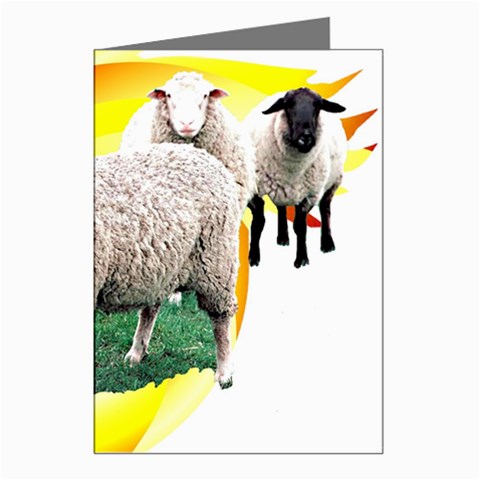 Flock Greeting Cards (Pkg of 8) from ArtsNow.com Left