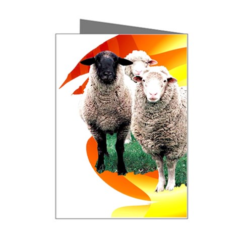 Flock Mini Greeting Card from ArtsNow.com Right