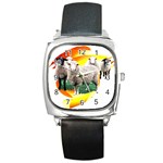 Flock Square Metal Watch