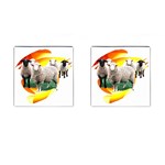 Flock Cufflinks (Square)