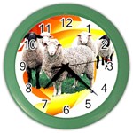 Flock Color Wall Clock