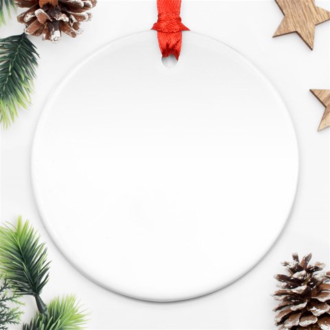 Drinking giraffe Ornament (Round) from ArtsNow.com Front