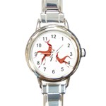 Kangaroo 1 Round Italian Charm Watch