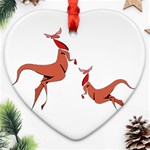 Kangaroo 1 Ornament (Heart)
