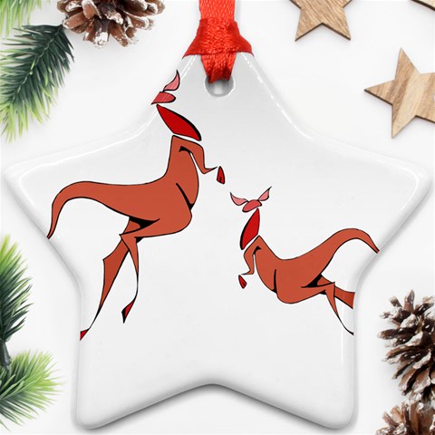 Kangaroo 1 Ornament (Star) from ArtsNow.com Front