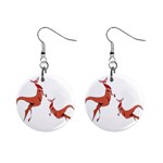 Kangaroo 1 1  Button Earrings