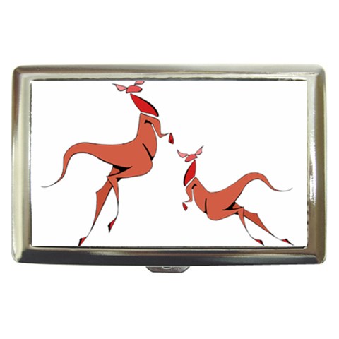 Kangaroo 1 Cigarette Money Case from ArtsNow.com Front
