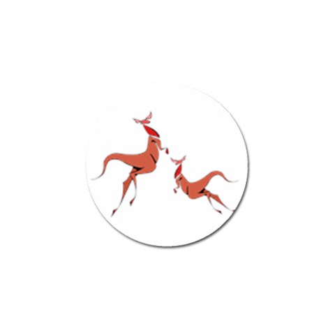 Kangaroo 1 Golf Ball Marker from ArtsNow.com Front