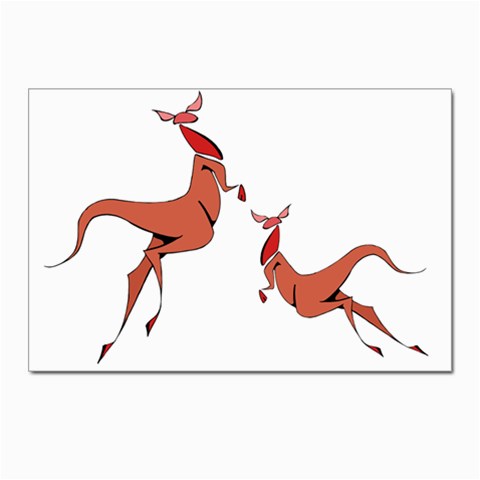 Kangaroo 1 Postcards 5  x 7  (Pkg of 10) from ArtsNow.com Front