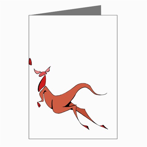 Kangaroo 1 Greeting Cards (Pkg of 8) from ArtsNow.com Left