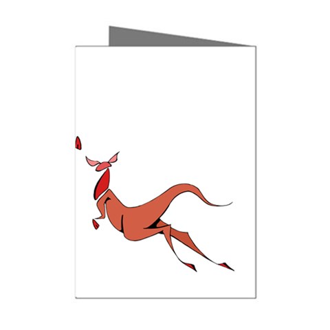 Kangaroo 1 Mini Greeting Cards (Pkg of 8) from ArtsNow.com Left