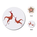 Kangaroo 1 Playing Cards (Round)