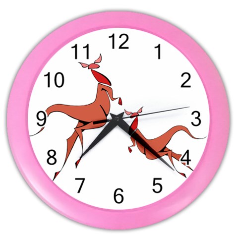 Kangaroo 1 Color Wall Clock from ArtsNow.com Front