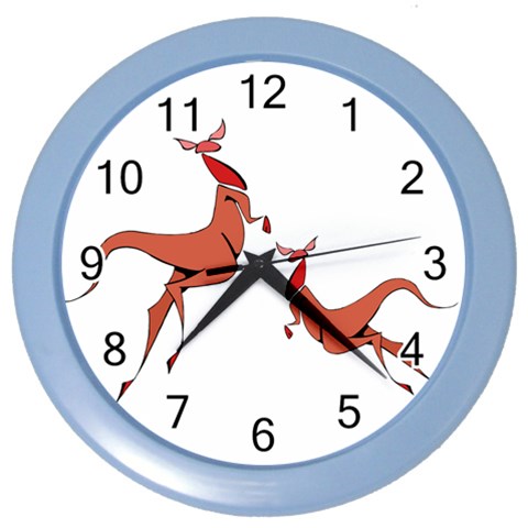 Kangaroo 1 Color Wall Clock from ArtsNow.com Front