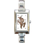 Kangaroo 2 - Rectangular Italian Charm Watch